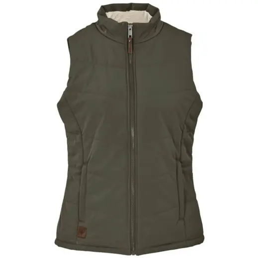 Ladies Mafadi Bodywarmer Olive Front